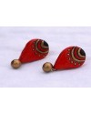 Handpainted Terracotta Jewellery – Ear rings Handpainted Terracotta Jewellery – Ear rings